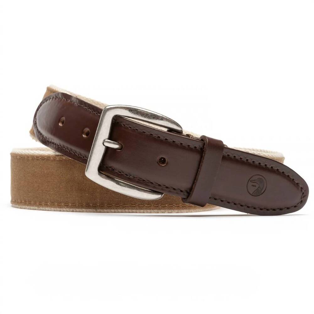 NEW DUCK HEAD men's wax canvas belt in tan